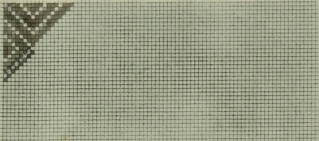 An illustration from Calculations and tables, connected with the art of weaving, 1700, leaf 384