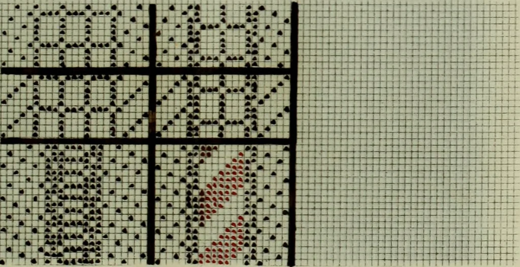 An illustration from Calculations and tables, connected with the art of weaving, 1700, leaf 394