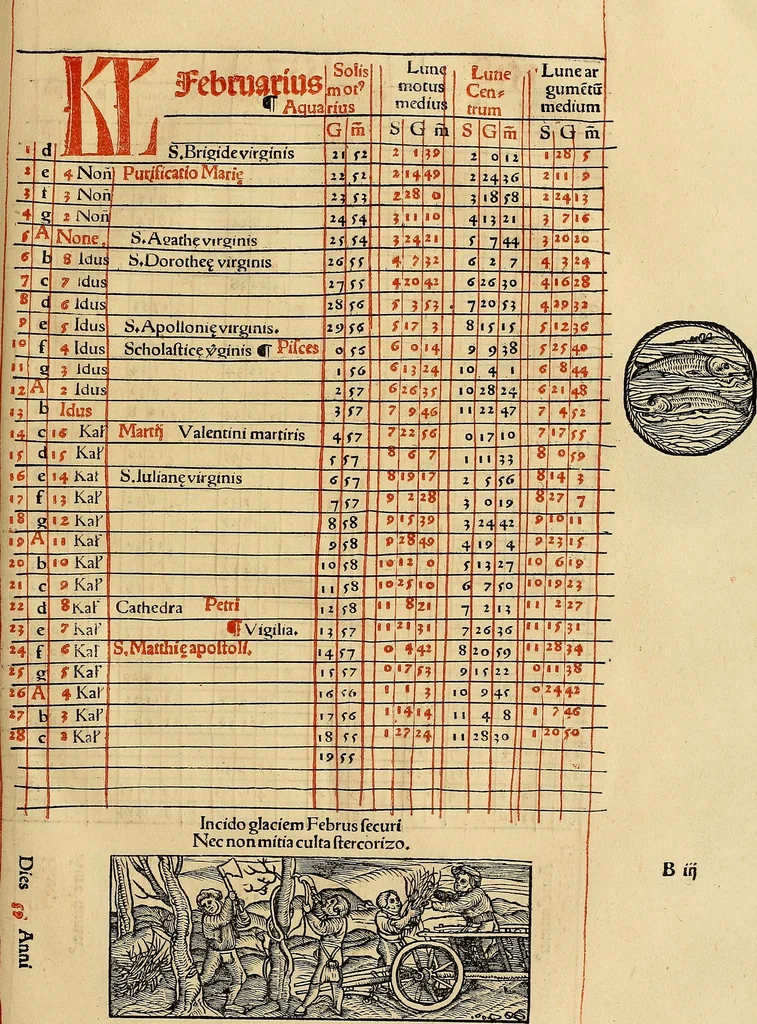 An illustration from Calendarivm Romanvm magnum : Caesaree maiestati dicatum, 1518, leaf 192