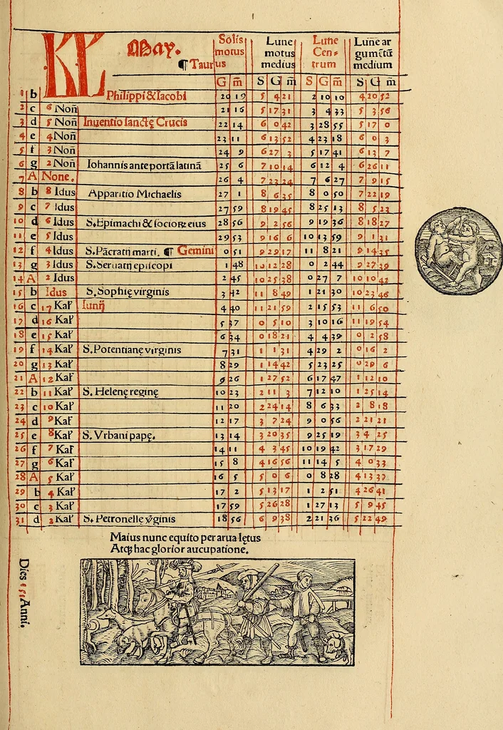 An illustration from Calendarivm Romanvm magnum : Caesaree maiestati dicatum, 1518, leaf 198