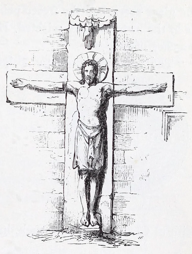 An illustration from The calendar of the Anglican Church illustrated : with brief accounts of the saints who have churches dedicated in their names, or whose images are most frequently met with in England : the early christian and medieval symbols : and an index of emblems, 1851, leaf 339