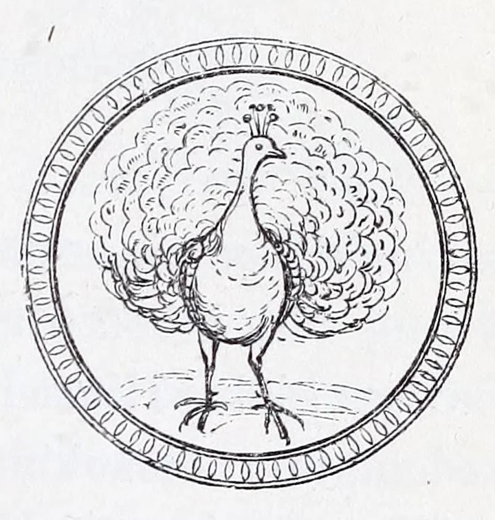 An illustration from The calendar of the Anglican Church illustrated : with brief accounts of the saints who have churches dedicated in their names, or whose images are most frequently met with in England : the early christian and medieval symbols : and an index of emblems, 1851, leaf 345