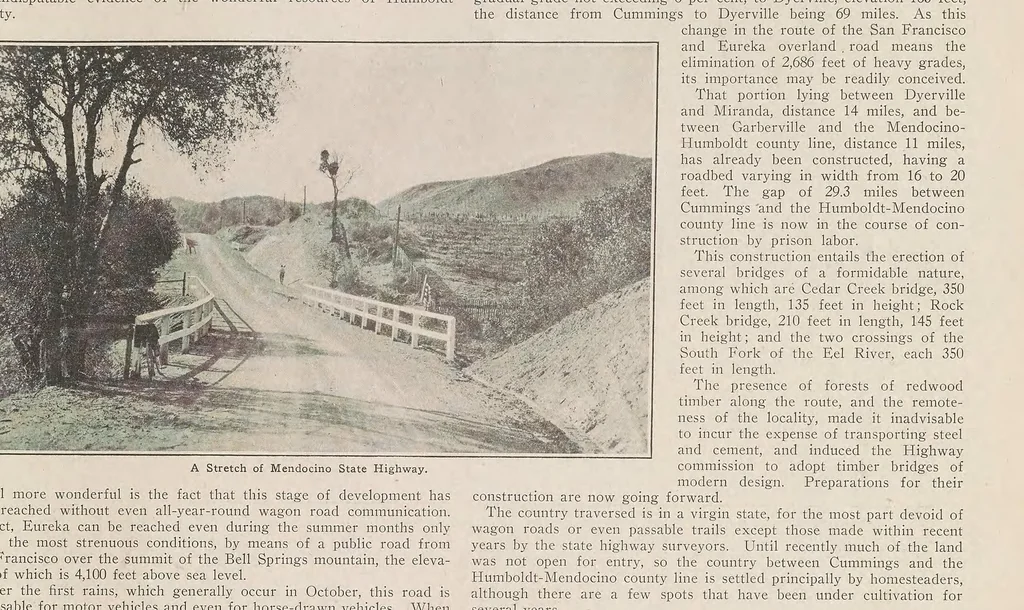 An illustration from California highway bulletin, 1912, leaf 5