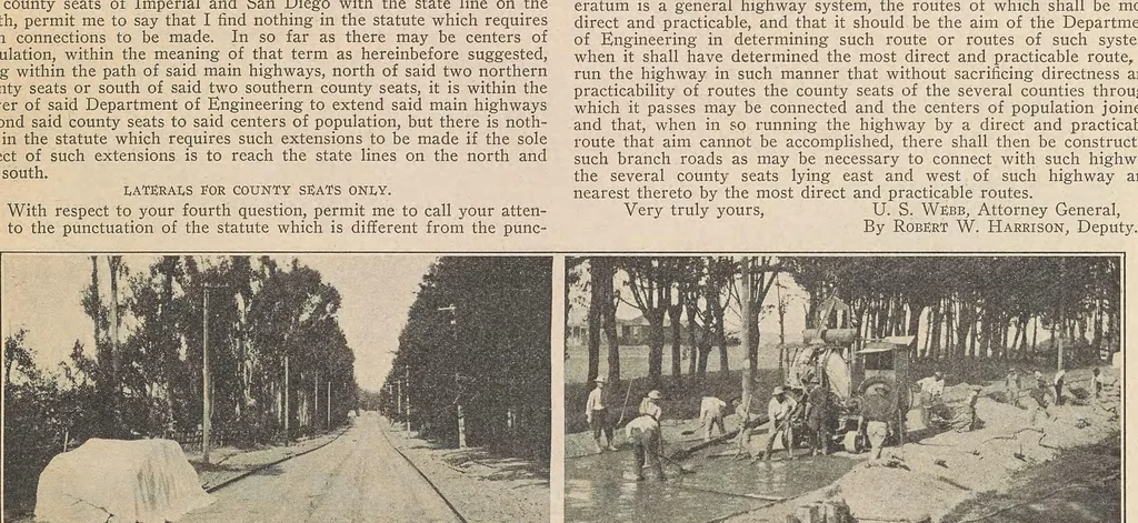 An illustration from California highway bulletin, 1912, leaf 7