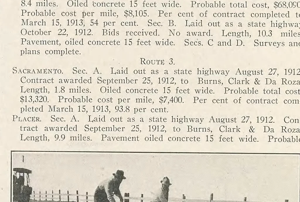 An illustration from California highway bulletin, 1912, leaf 17