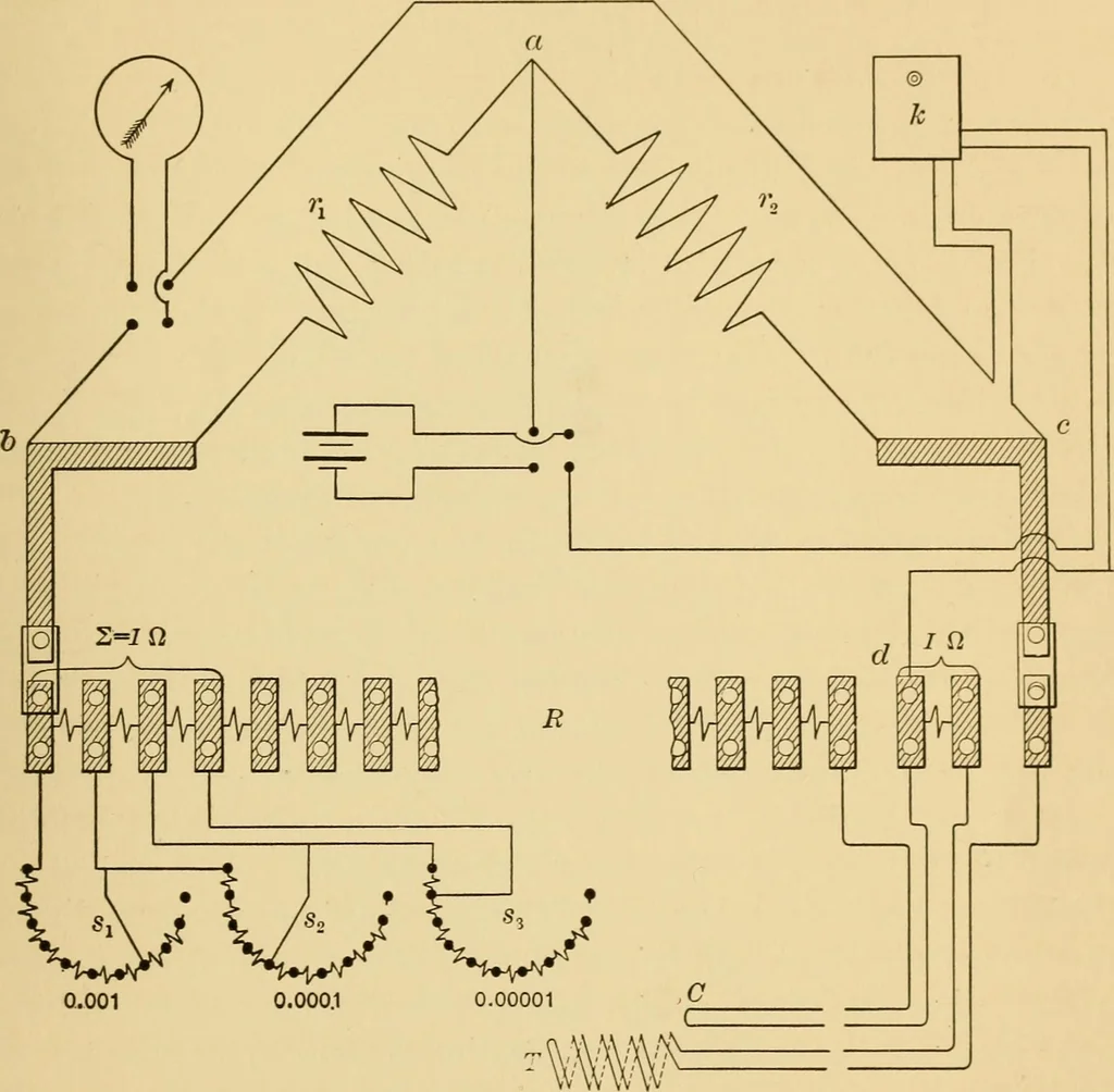 An illustration from Calorimetric resistance thermometers and the transition temperature of sodium sulphate, 1907, leaf 14