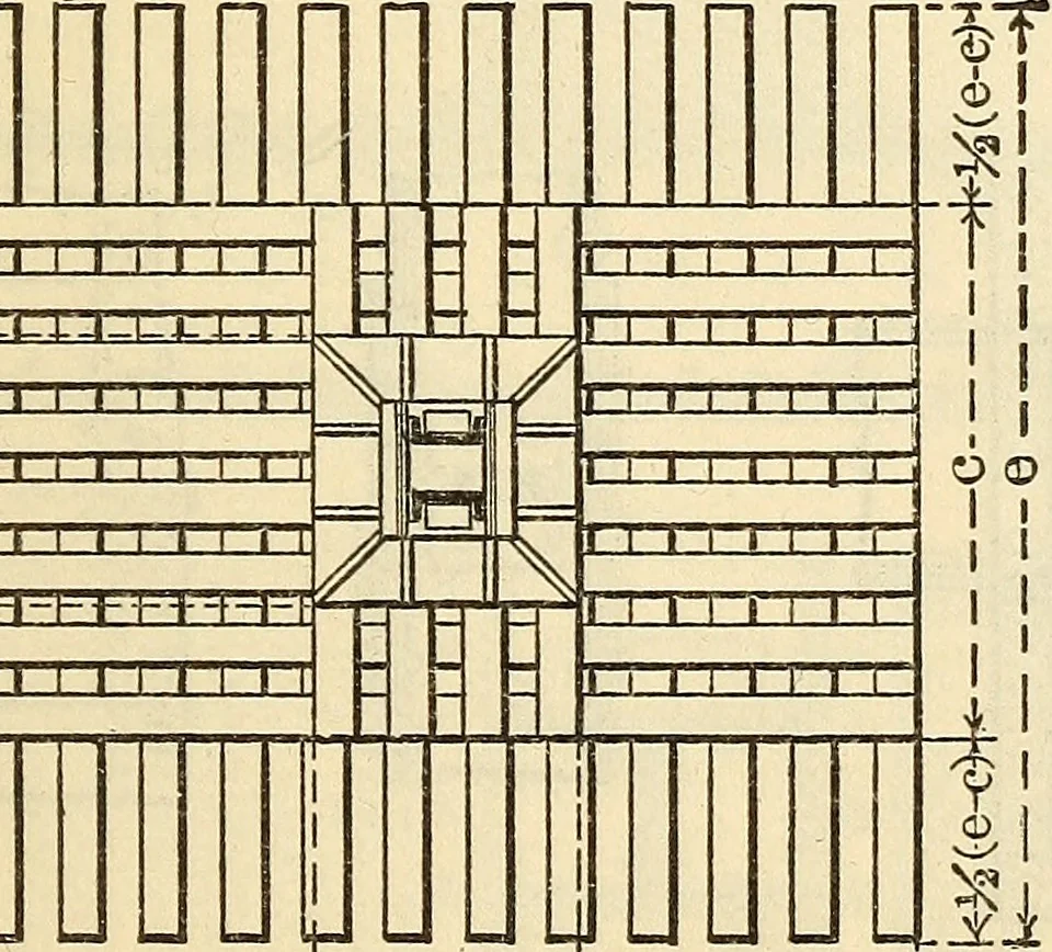 An illustration from Cambria steel; a handbook of information relating to structural steel manufactured by the Cambria Steel Co., 1903, leaf 316
