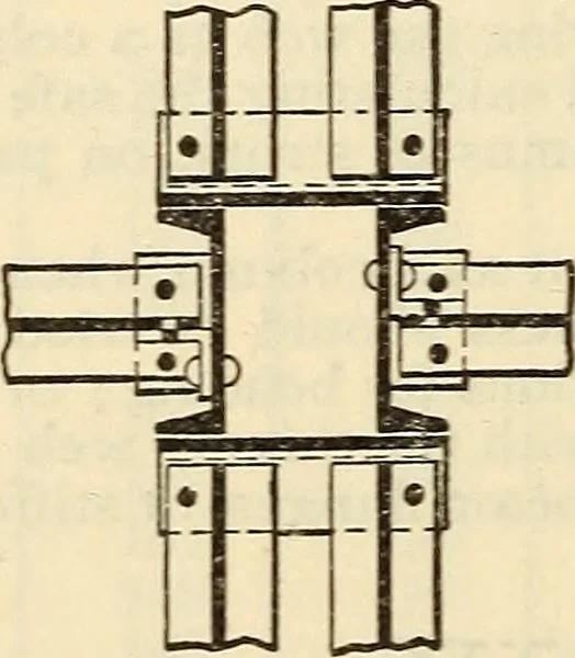 An illustration from Cambria steel; a handbook of information relating to structural steel manufactured by the Cambria Steel Co., 1903, leaf 317
