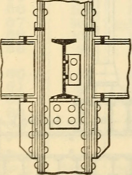 An illustration from Cambria steel; a handbook of information relating to structural steel manufactured by the Cambria Steel Co., 1903, leaf 317