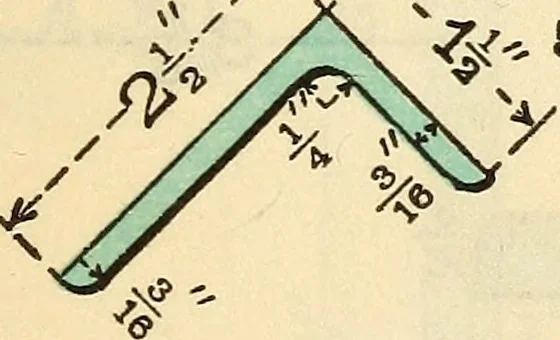 An illustration from Cambria steel; a handbook of information relating to structural steel manufactured by the Cambria Steel Co., 1903, leaf 34