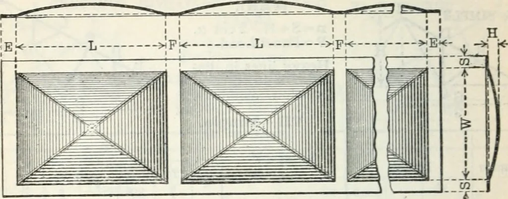 An illustration from Cambria steel; a handbook of information relating to structural steel manufactured by the Cambria steel company, containing useful tables, rules, data, and formulÆ for the use of engineers, architects, builders and mechanics;, 1919, leaf 107