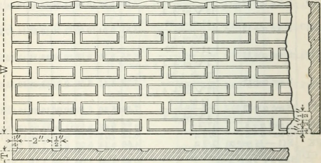 An illustration from Cambria steel; a handbook of information relating to structural steel manufactured by the Cambria steel company, containing useful tables, rules, data, and formulÆ for the use of engineers, architects, builders and mechanics;, 1919, leaf 107