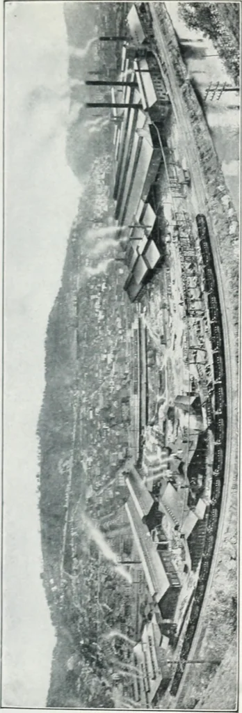 An illustration from Cambria steel; a handbook of information relating to structural steel manufactured by the Cambria steel company, containing useful tables, rules, data, and formulÆ for the use of engineers, architects, builders and mechanics;, 1919, leaf 6