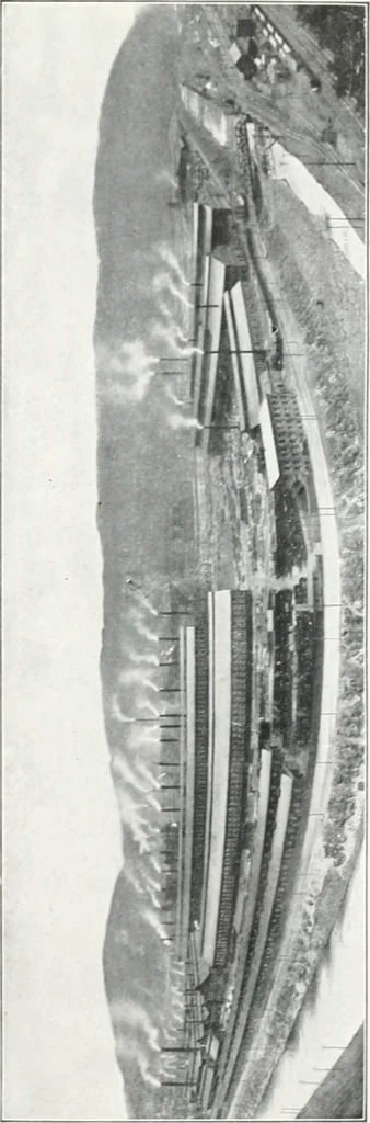 An illustration from Cambria steel; a handbook of information relating to structural steel manufactured by the Cambria steel company, containing useful tables, rules, data, and formulÆ for the use of engineers, architects, builders and mechanics;, 1919, leaf 6