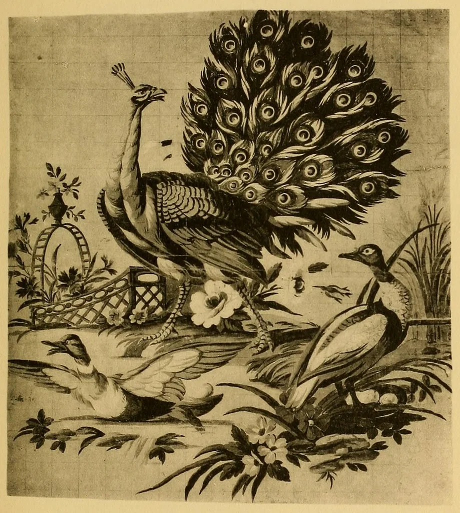 An illustration from Camille Pernon; fabricant de soieries à Lyon sous Louis XVI et Napoléon 1er, 1753-1808, 1912, leaf 95