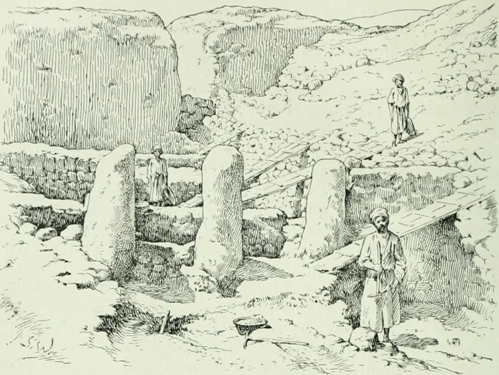 An illustration from Canaan d'après l'exploration récente, 1907, leaf 127