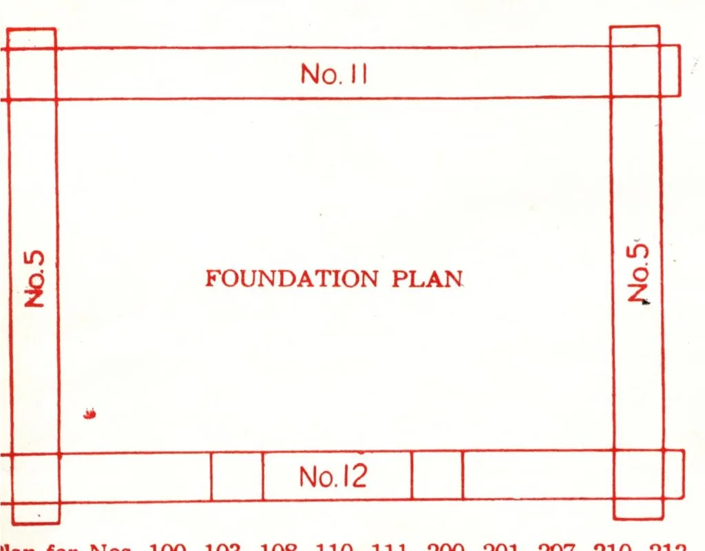 An illustration from Canadian logs design book., 1930, leaf 1