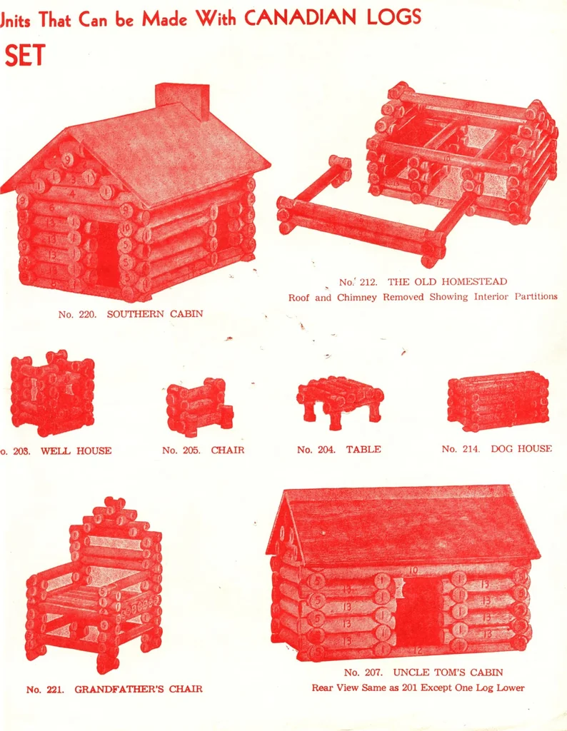 An illustration from Canadian logs design book., 1930, leaf 4