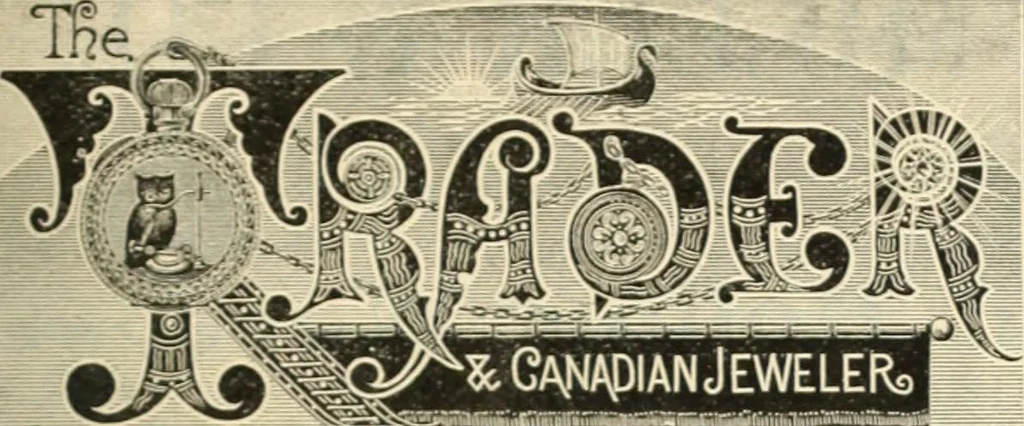 An illustration from Canadian jeweller 1890, 1890, leaf 208