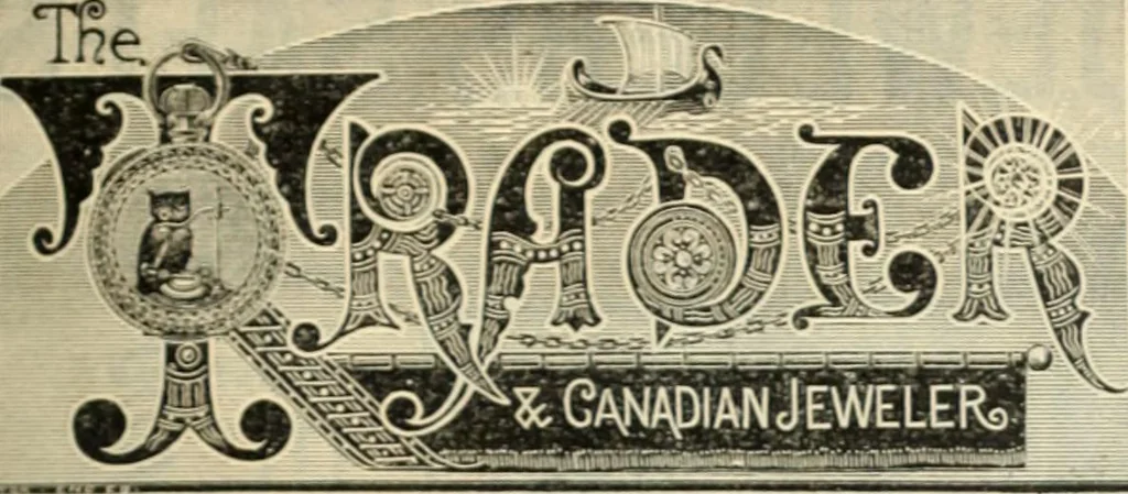 An illustration from Canadian jeweller 1890, 1890, leaf 336