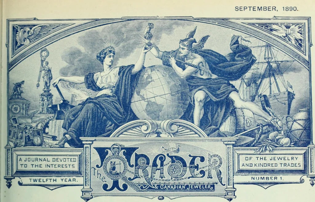 An illustration from Canadian jeweller 1890, 1890, leaf 508