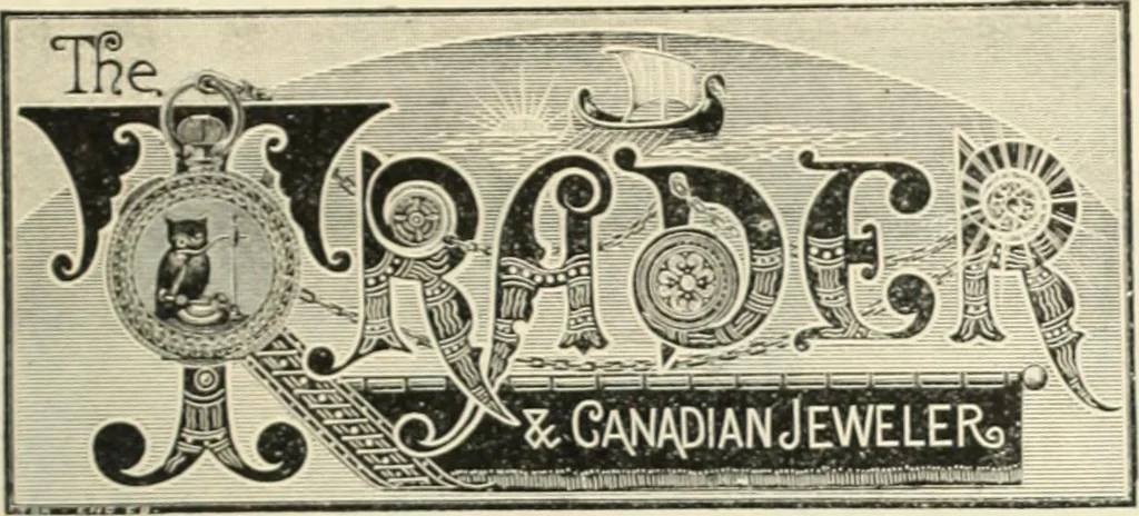 An illustration from Canadian jeweller 1890, 1890, leaf 86