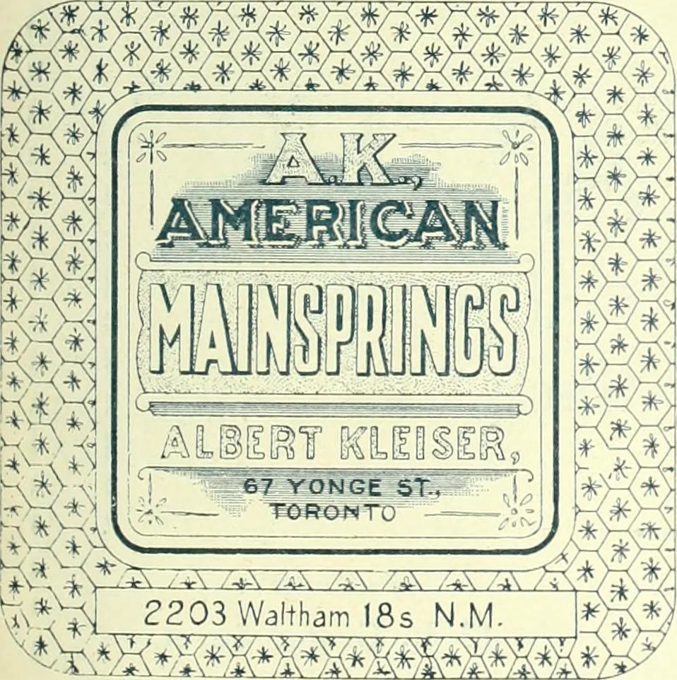An illustration from Canadian jeweller 1900, 1900, leaf 148