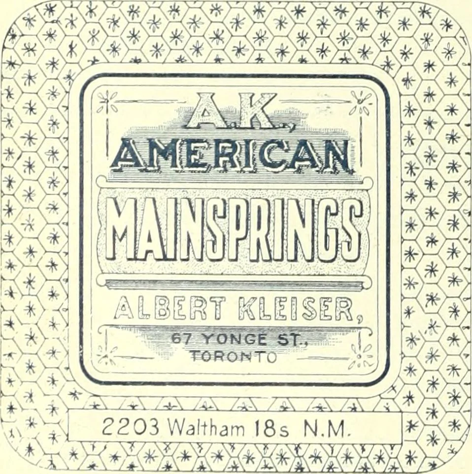 An illustration from Canadian jeweller 1900, 1900, leaf 197