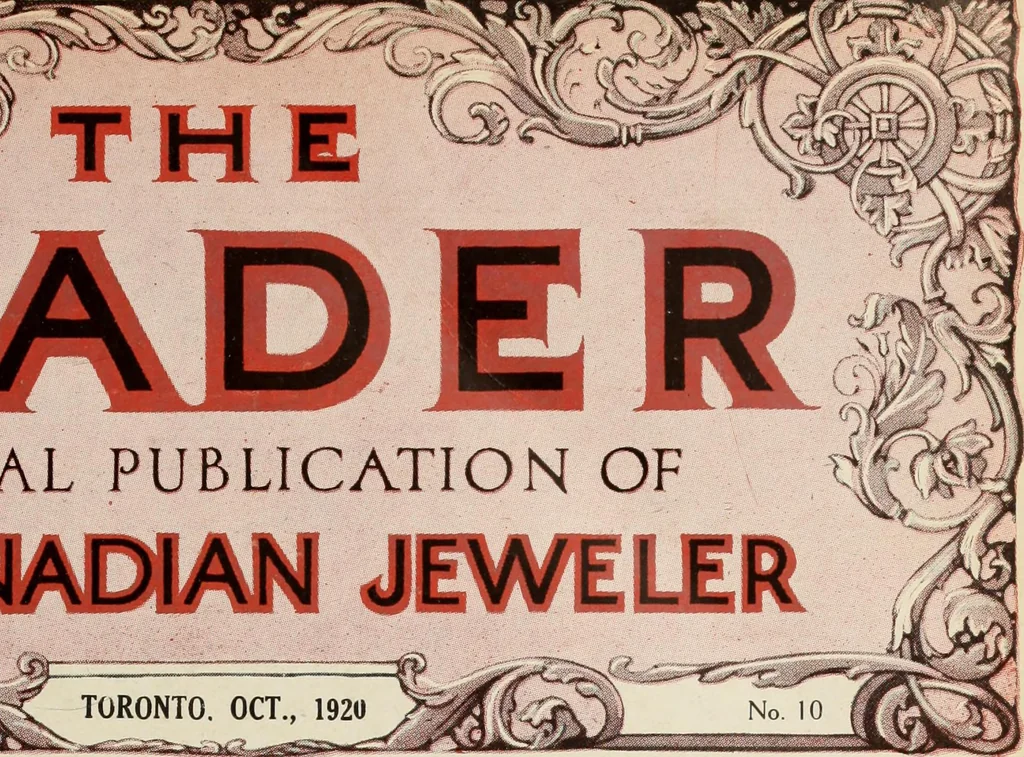 An illustration from Canadian jeweller 1920, 1920, leaf 1068
