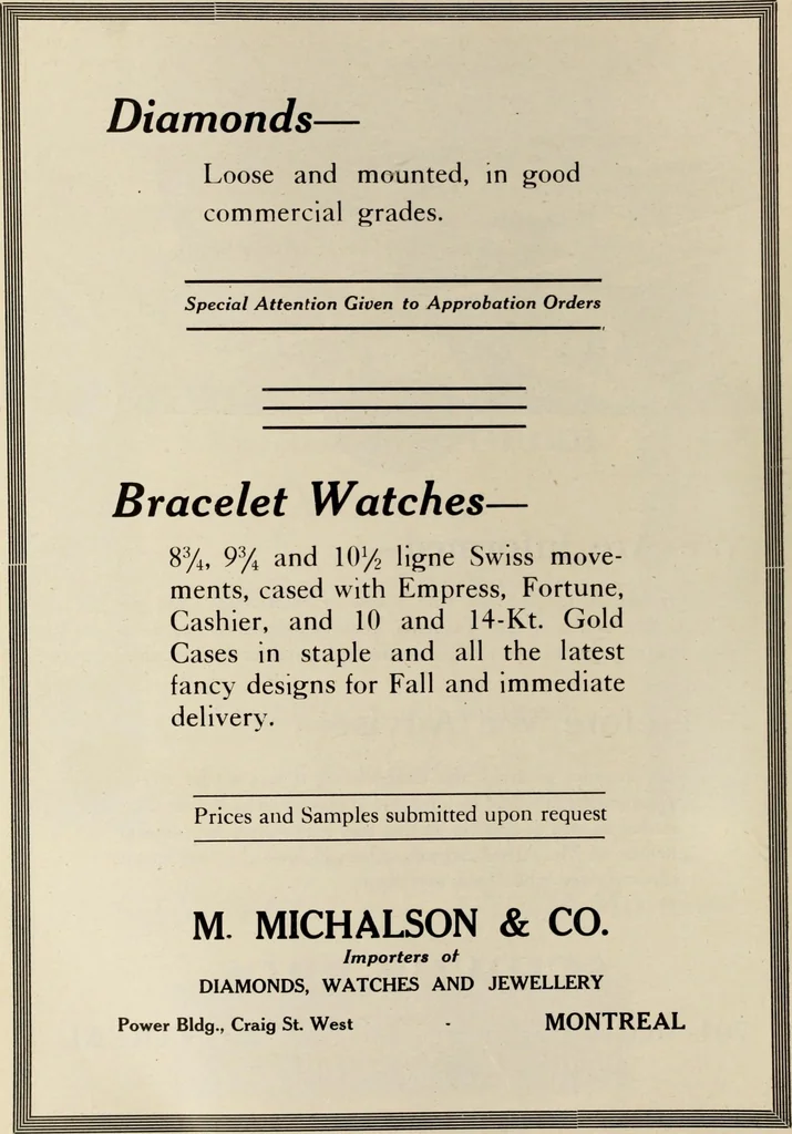 An illustration from Canadian jeweller 1920, 1920, leaf 375