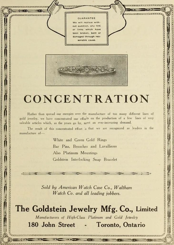 An illustration from Canadian jeweller 1920, 1920, leaf 500