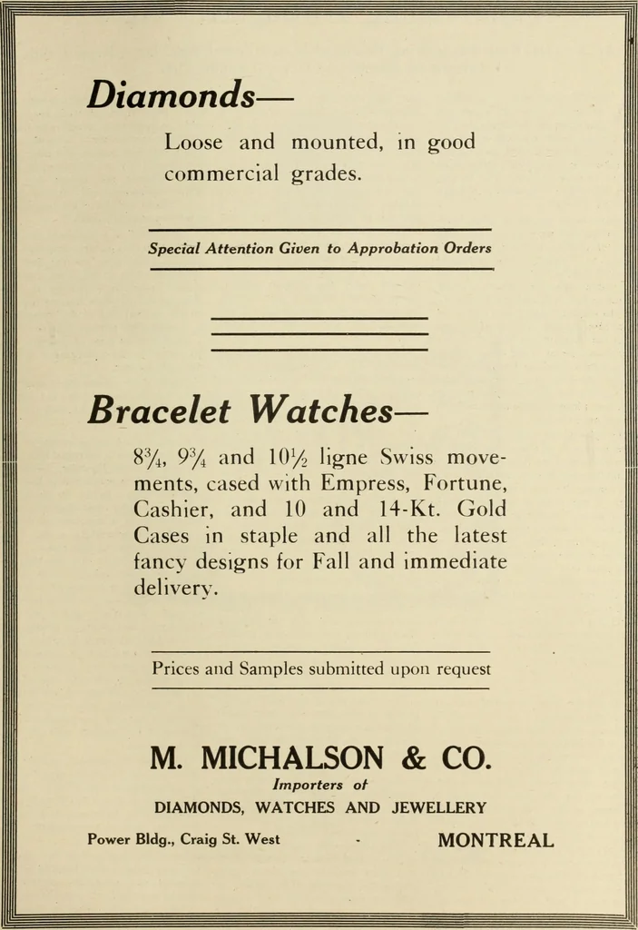 An illustration from Canadian jeweller 1920, 1920, leaf 556