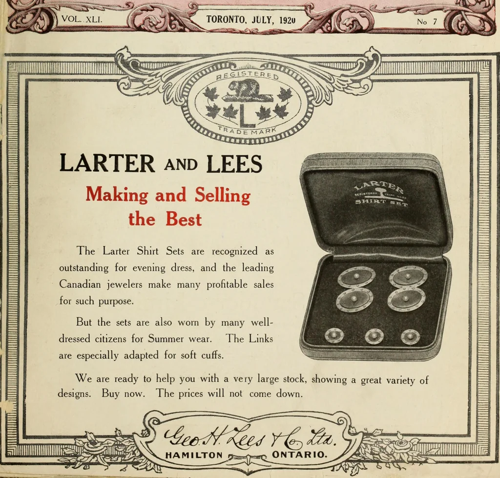 An illustration from Canadian jeweller 1920, 1920, leaf 72