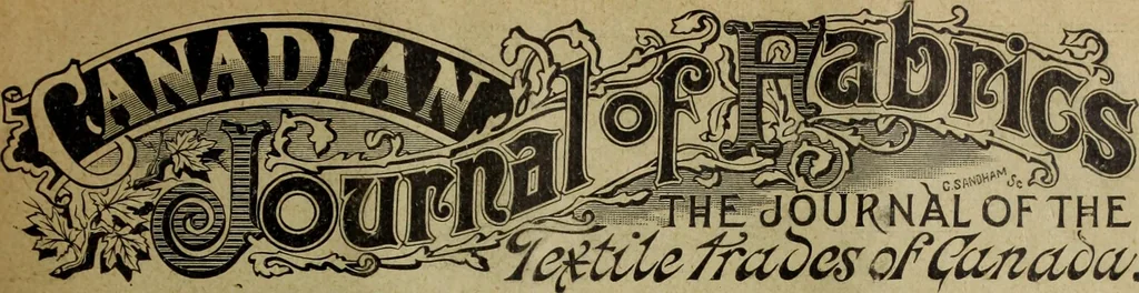An illustration from Canadian journal of fabrics., 1883, leaf 36