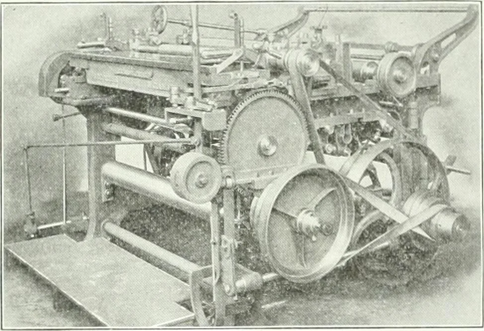 An illustration from Canadian textile journal, 1908, leaf 21