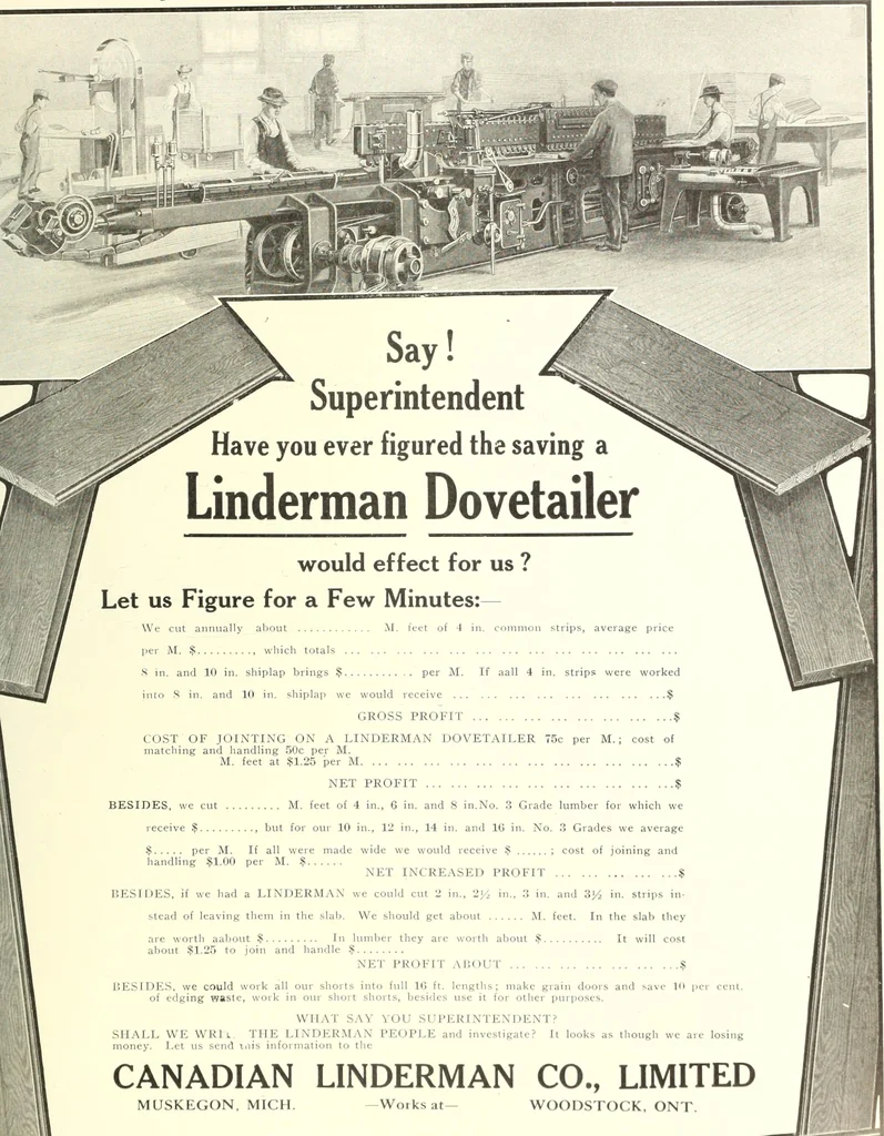 An illustration from Canadian wood products industries, 1914, leaf 158