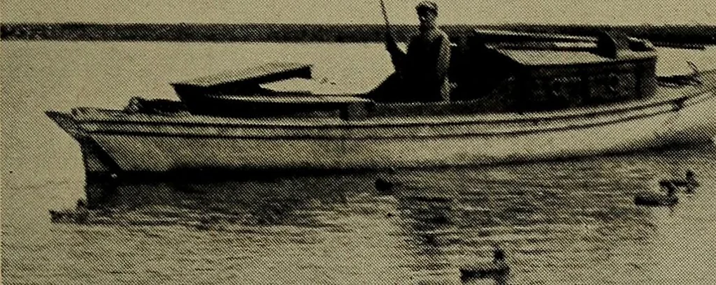 An illustration from Canoeing, sailing and motor boating;, 1919, leaf 228
