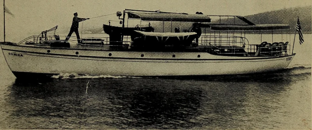 An illustration from Canoeing, sailing and motor boating;, 1919, leaf 228