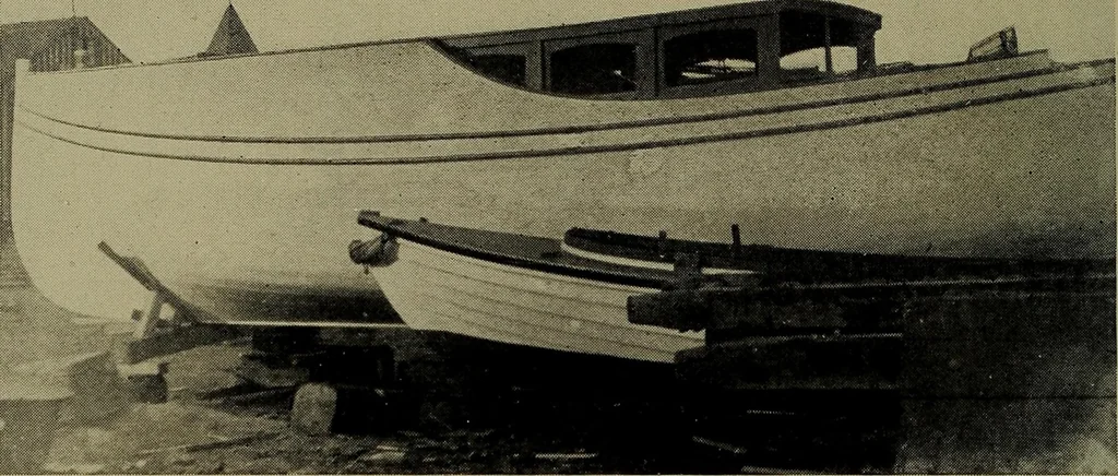 An illustration from Canoeing, sailing and motor boating;, 1919, leaf 271