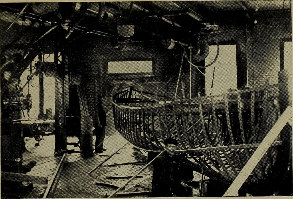 An illustration from Canoeing, sailing and motor boating;, 1919, leaf 370