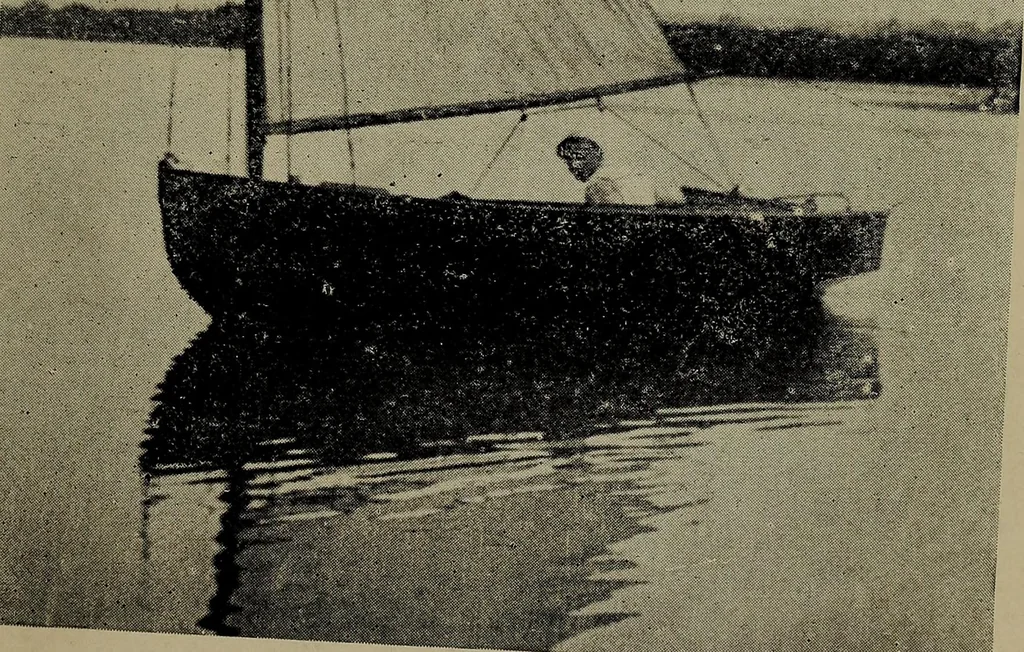 An illustration from Canoeing, sailing and motor boating;, 1919, leaf 54