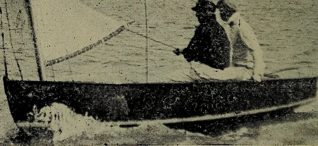 An illustration from Canoeing, sailing and motor boating;, 1919, leaf 57