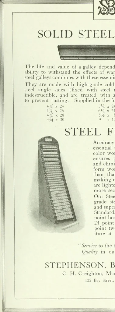 An illustration from Canadian printer & publisher, 1912, leaf 772