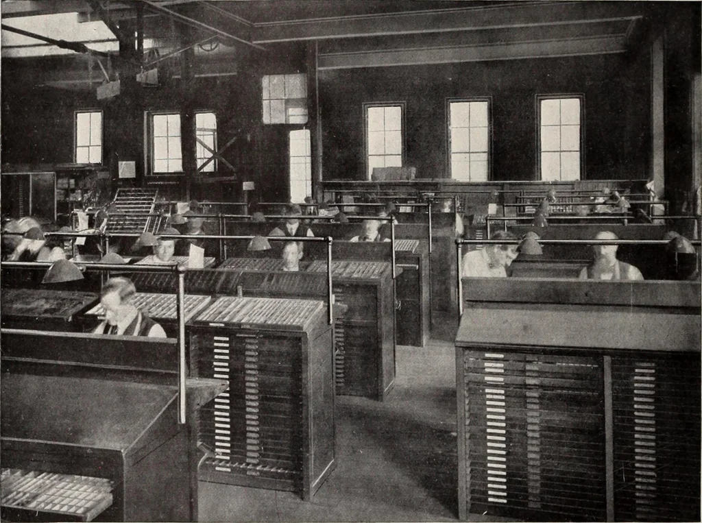 An illustration from Canadian printer & publisher, 1913, leaf 697