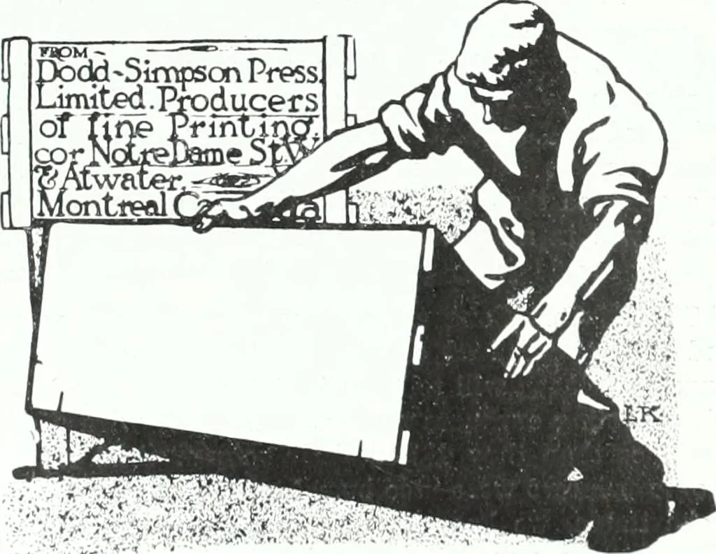 An illustration from Canadian printer & publisher, 1914, leaf 397