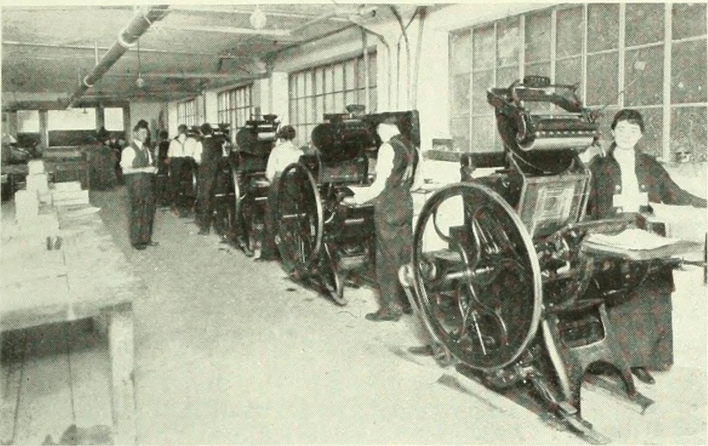 An illustration from Canadian printer & publisher, 1915, leaf 166