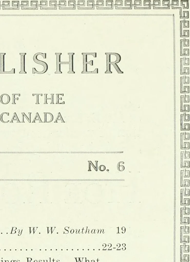 An illustration from Canadian printer & publisher, 1915, leaf 344
