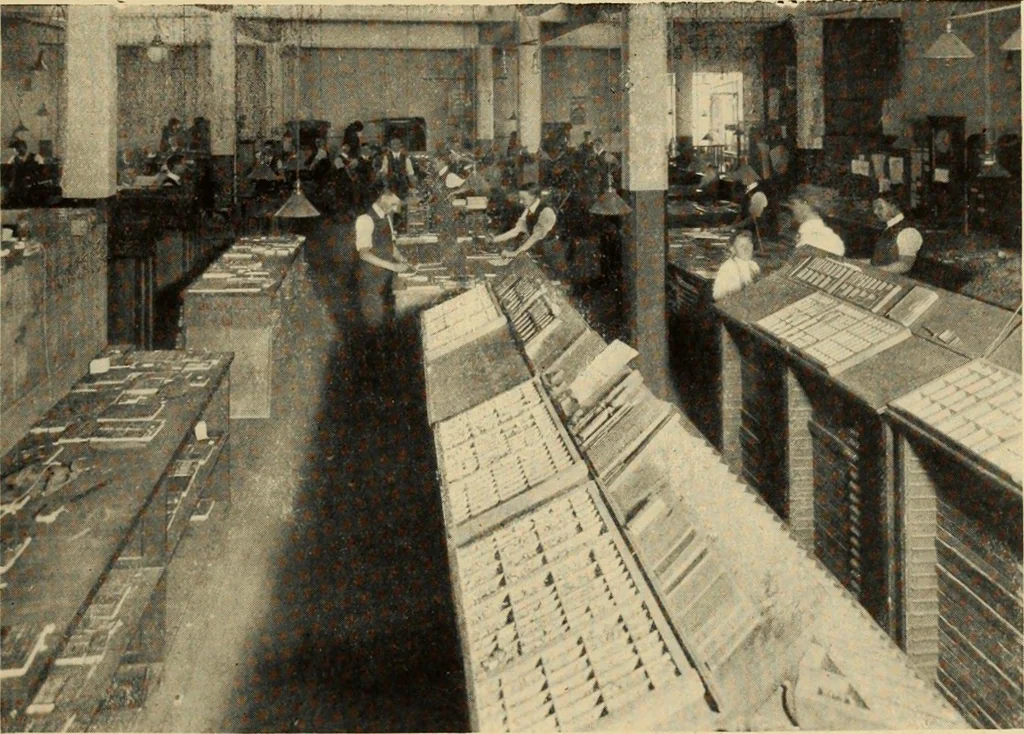 An illustration from Canadian printer & publisher, 1916, leaf 100
