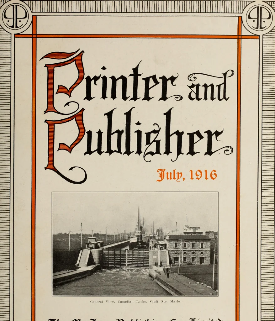 An illustration from Canadian printer & publisher, 1916, leaf 392