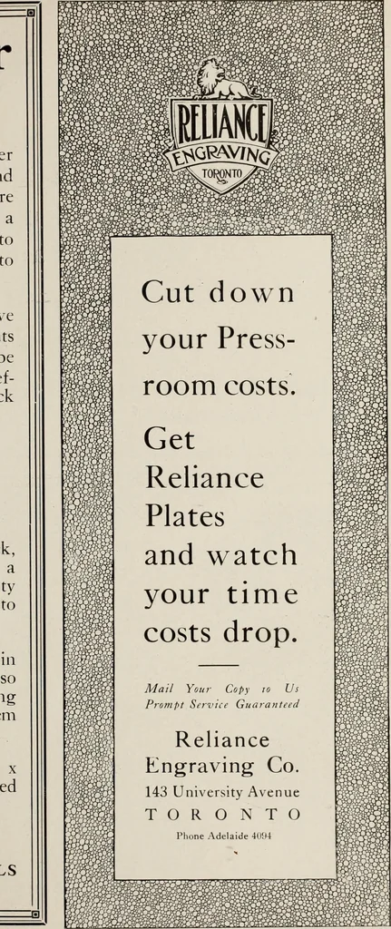 An illustration from Canadian printer & publisher, 1916, leaf 578